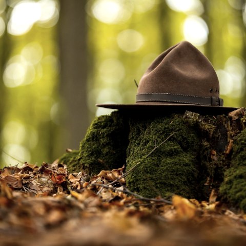 Rangerhoed, typisch voor rangers van het Nationaal Park Eifel, © Tourismus NRW e.V.