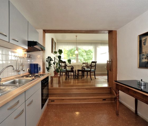 Wohnzimmer mit Küche App. Markt-Panorama