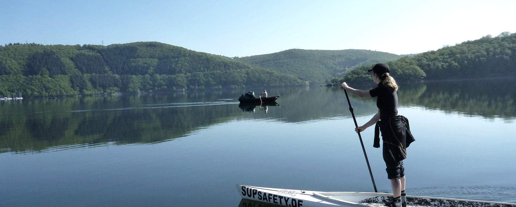 Stand-Up-Paddeling Rursee, © Christina Bauer