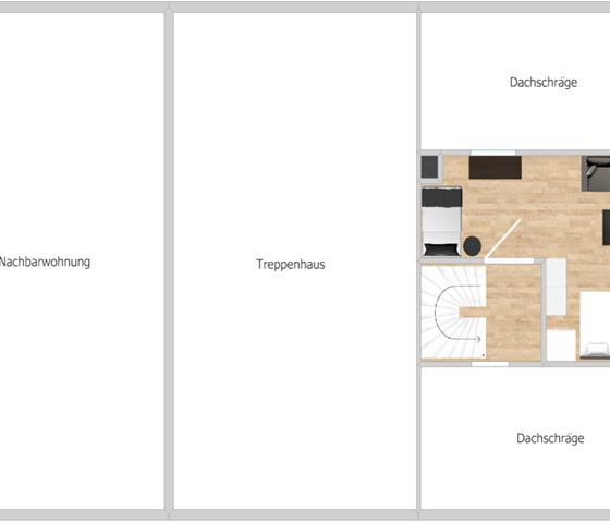 "Vakantiewoning Zum alten Landrat" Plattegrond DG