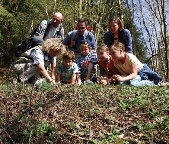 Waldführerin mit Gruppe, © Nationalpark Eifel Lars Voigtländer