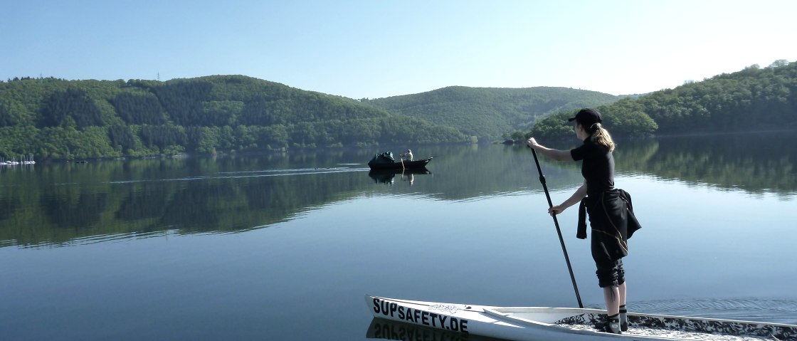 Stand-Up-Paddeling Rursee, © Christina Bauer