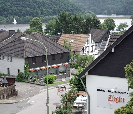 Blick zum Rursee aus der Fewo Dachgeschoss