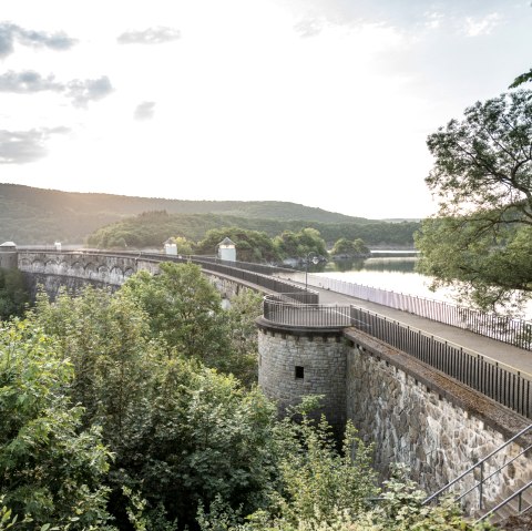 Vue sur le barrage d'Urfttalsperre, © Eifel Tourismus GmbH, Dominik Ketz