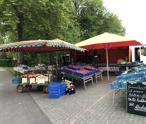 Stand de marché de la famille Schmitz, © Rudi Schmitz